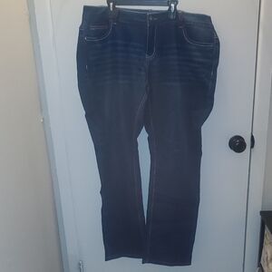 Women's Flare & Wide Leg Jeans - Dark Blue